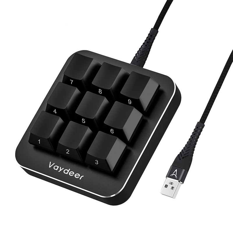 Gaming Keyboard Brand - Tastiera multifunzionale con 9 tasti completamente