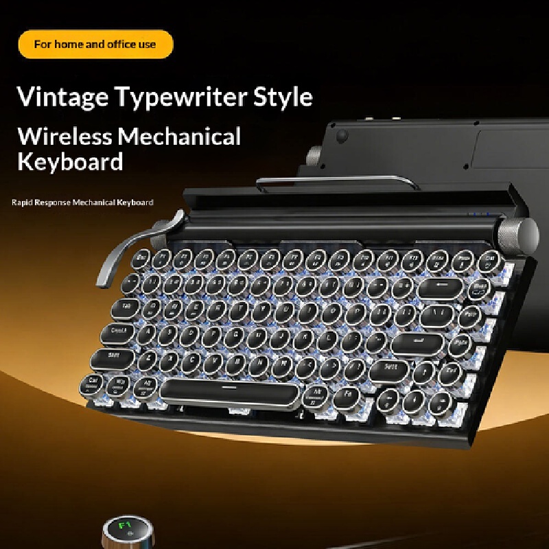 Gaming Keyboard Not Typing - Tastiera meccanica wireless, stile macchina da