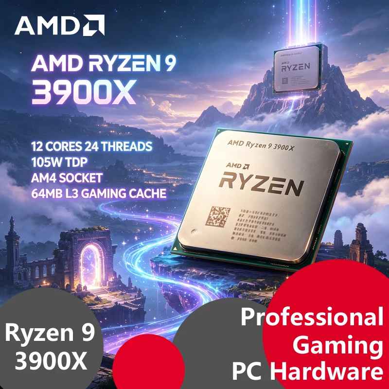 Amd Cpu Ryzen 9 - AMD Ryzen 9 3900X CPU Sbloccata