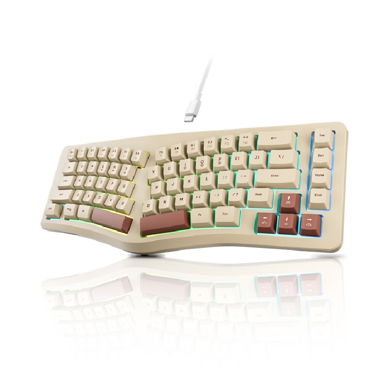 Gaming Keyboard Not Typing - Tastiera da gioco A86, ergonomicamente divisa,