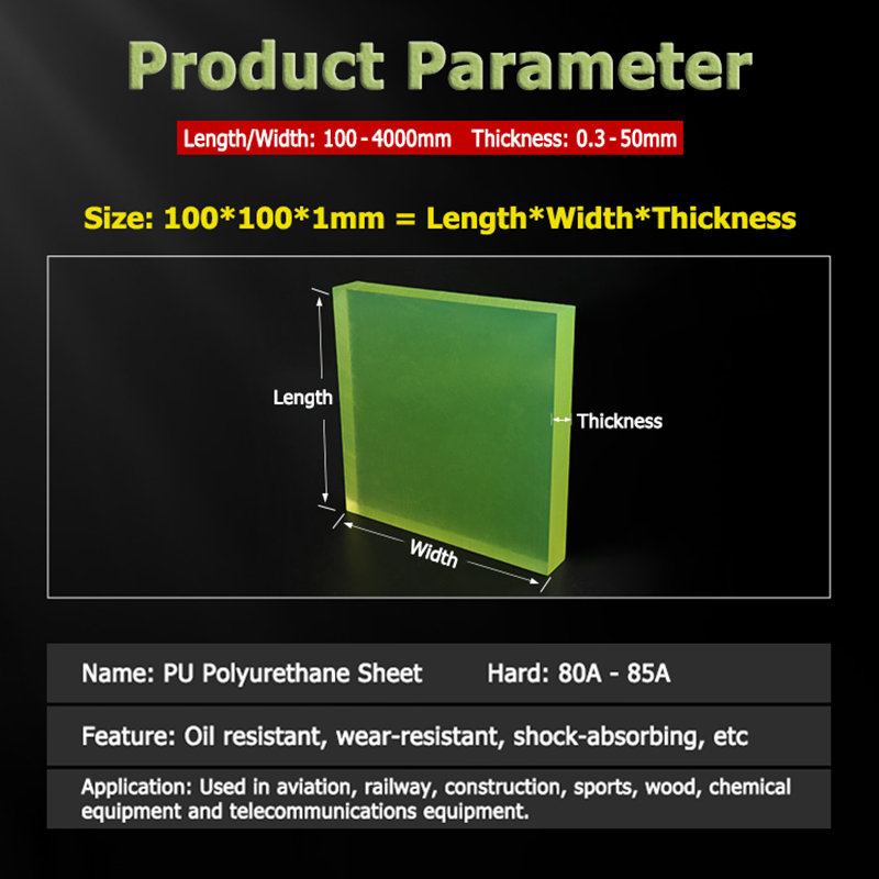 Polyurethane Foam Sheet - Lastra in Poliuretano PU Traslucida Giallo-Verde,