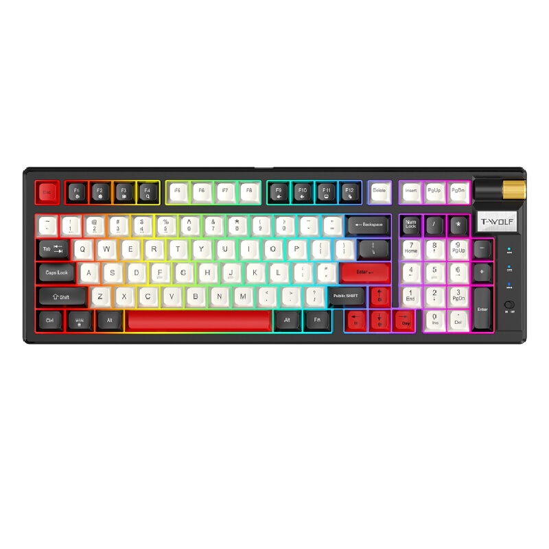 Gaming Keyboard Not Typing - Tastiera Meccanica Retrò Tri-Mode 2.4g Bt5.1