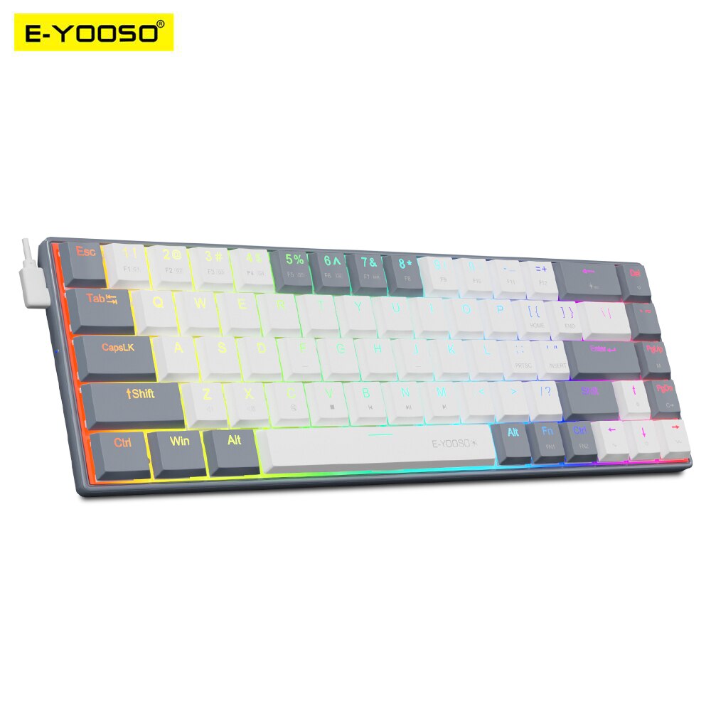 E-YOOSO A68 RGB Mini Slim USB  - Gaming Keyboard E Yooso recensione e prezzo