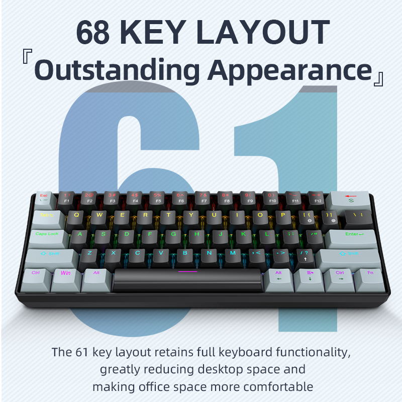 APAYADO K61 Mini tastiera mecc - Gaming Keyboard Mouse And Headset Combo recensione e prezzo