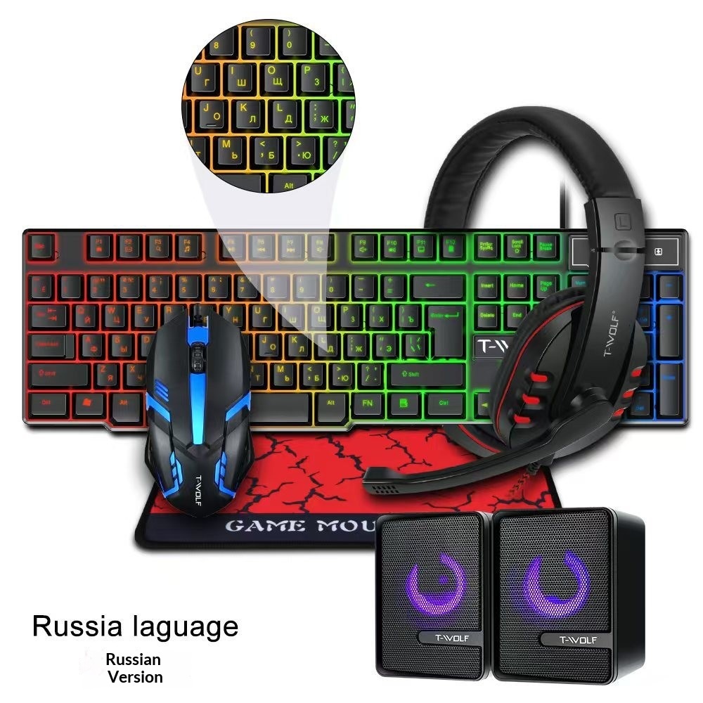 Combo Gaming 4 in 1 con Layout - Gaming Keyboard Mouse And Headset Combo recensione e prezzo