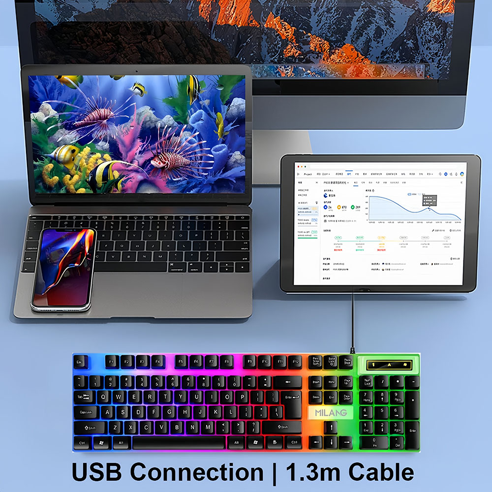 KEBIDUMEI Tastiera cablata USB - Gaming Keyboard Budget recensione e prezzo