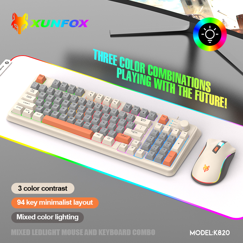 K820 Tastiera da gioco cablata - Gaming Keyboard Mouse And Headset Combo recensione e prezzo