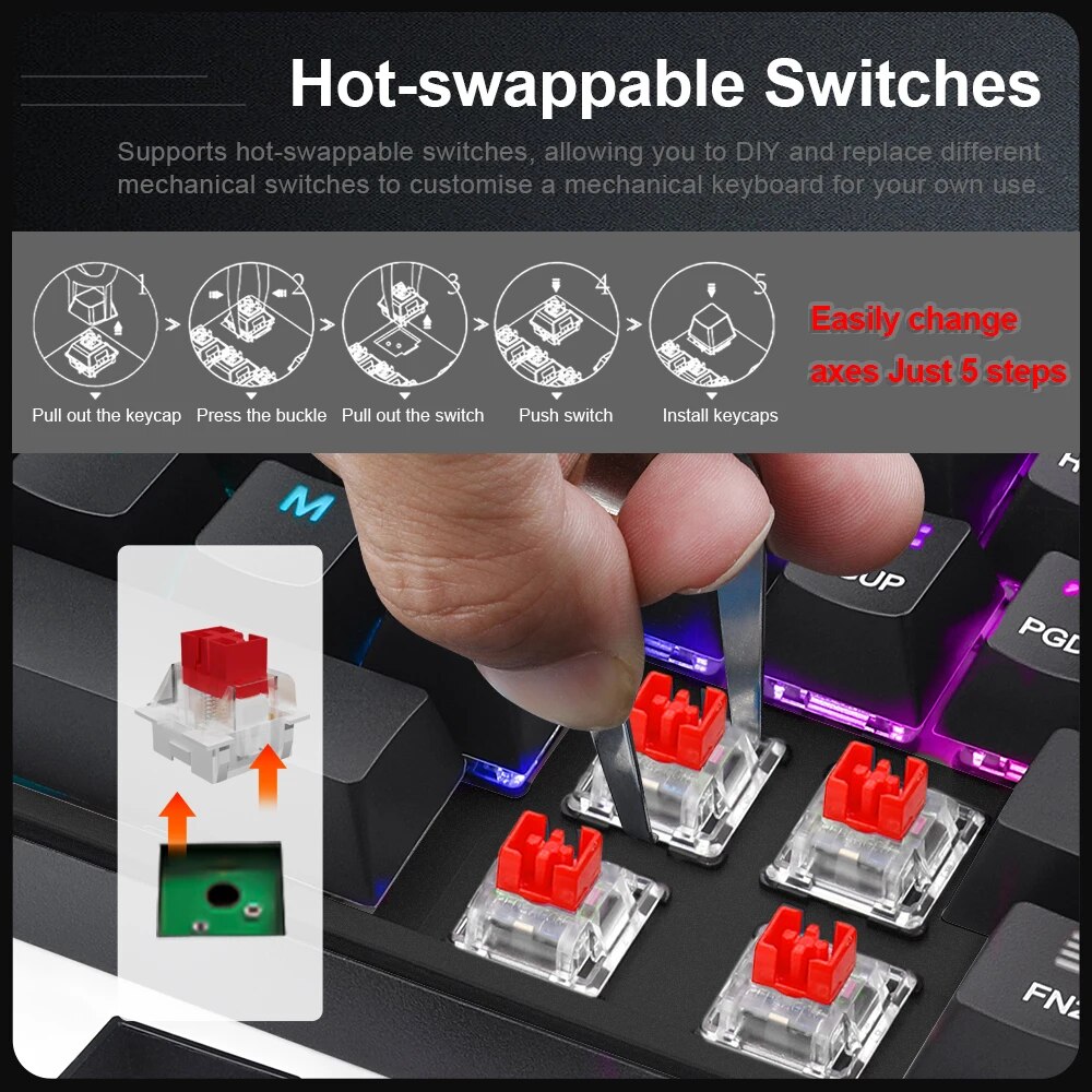 E-YOOSO Z686 RGB USB 60% Mini  - Gaming Keyboard E Yooso recensione e prezzo